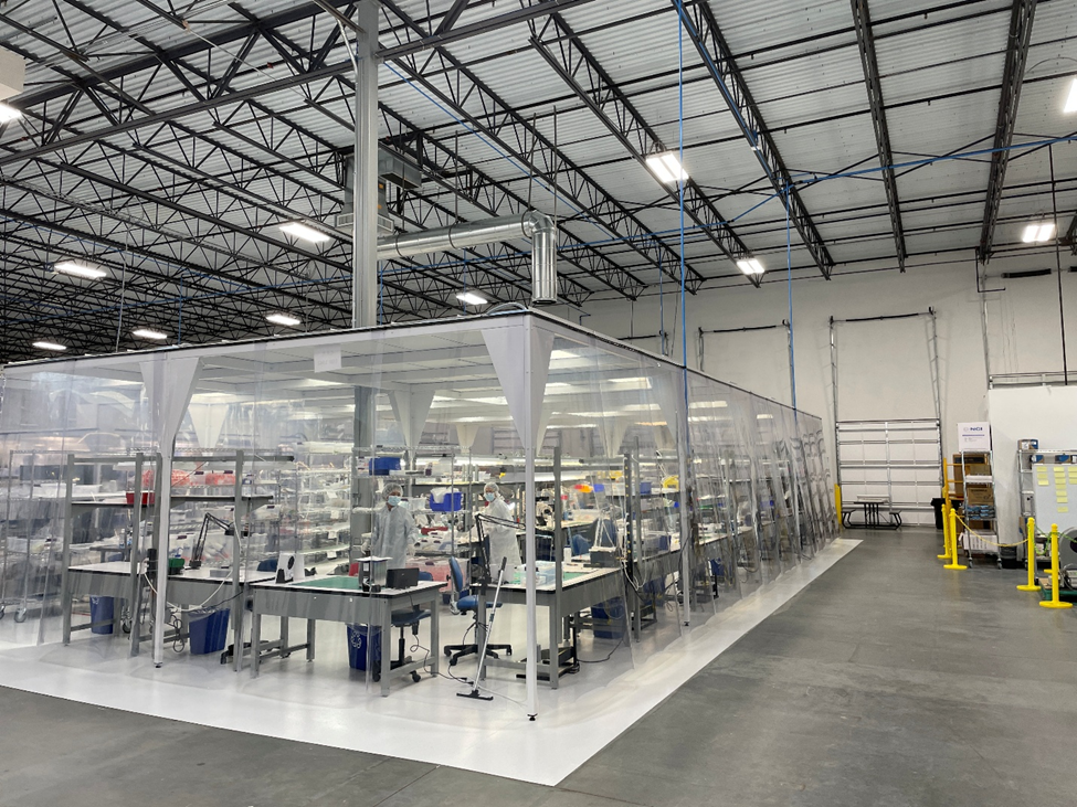 Medical Murray Cleanroom facilities on factory floor