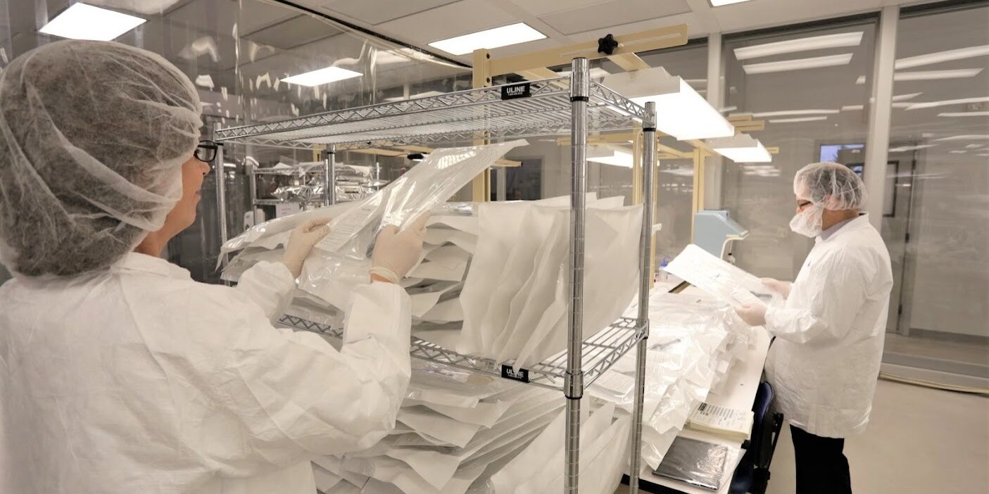 Clean room in manufacturing facility